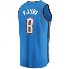 OC.Thunder #8 Jalen Williams Fanatics Branded 2022 Draft First Round Pick Fast Break Replica Player Jersey Icon Edition Blue Stitched American Basketball Jersey