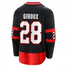 O.Senators #28 Claude Giroux Fanatics Branded Home Premier Breakaway Player Jersey Black Stitched American Hockey Jerseys