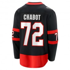 O.Senators #72 Thomas Chabot Fanatics Branded Home Breakaway Jersey Black Stitched American Hockey Jerseys