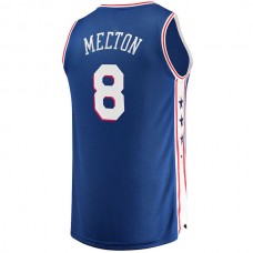 PH.76ers #8 De'Anthony Melton Fanatics Branded Fast Break Replica Jersey Icon Edition Royal Stitched American Basketball Jersey
