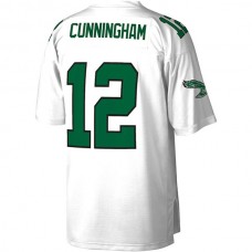 P.Eagles #12 Randall Cunningham Mitchell & Ness White Legacy Replica Jersey Stitched American Football Jerseys