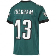 P.Eagles #13 Travis Fulgham Midnight Green Game Jersey Stitched American Football Jerseys