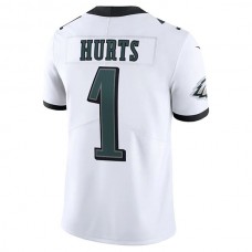 P.Eagles #1 Jalen Hurts White Vapor Limited Jersey Stitched American Football Jerseys
