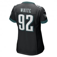P.Eagles #92 Reggie White Black Retired Game Jersey Stitched American Football Jerseys