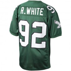 P.Eagles #92 Reggie White Mitchell & Ness Kelly Green 1992 Authentic Throwback Retired Player Jersey Stitched American Football Jerseys
