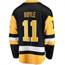 P.Penguins #11 Brian Boyle Fanatics Branded Home Breakaway Player Jersey Black Stitched American Hockey Jerseys