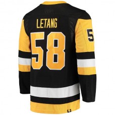 P.Penguins #58 Kris Letang Home Primegreen Authentic Pro Player Jersey Black Stitched American Hockey Jerseys