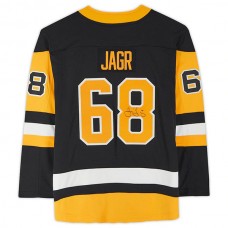 P.Penguins #68 Jaromir Jagr Fanatics Authentic Autographed Fanatics Breakaway Jersey Black Stitched American Hockey Jerseys