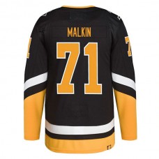 P.Penguins #71 Evgeni Malkin 2021-22 Alternate Primegreen Authentic Pro Player Jersey Black Stitched American Hockey Jerseys