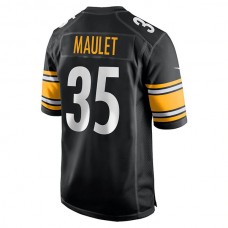 P.Steelers #35 Arthur Maulet Black Game Jersey Stitched American Football Jerseys
