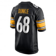 P.Steelers #68 William Dunkle Black Game Player Jersey Stitched American Football Jerseys