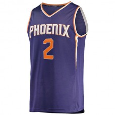 P.Suns #2 Josh Okogie Fanatics Branded 2022-23 Fast Break Replica Player Jersey Icon Purple Stitched American Basketball Jersey