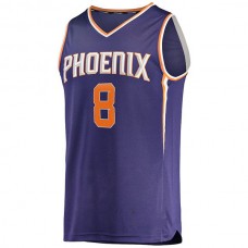 P.Suns #8 Frank Kaminsky III Fanatics Branded Fast Break Player Jersey Icon Edition Purple Stitched American Basketball Jersey