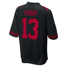 SF.49ers #13 Brock Purdy Fashion Game Jersey Black Stitched American Football Jerseys
