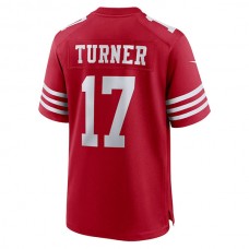 SF.49ers #17 Malik Turner Scarlet Game Player Jersey Stitched American Football Jerseys