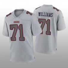 SF.49ers #71 Trent Williams Gray Atmosphere Game Jersey Stitched American Football Jersey