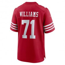 SF.49ers #71 Trent Williams Scarlet Player Game Jersey Stitched American Football Jerseys