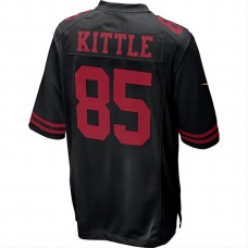 SF.49ers # 85 George Kittle New Fashion Game Jersey Black Stitched American Football Jerseys 2023