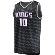 S.Kings #10 Domantas Sabonis Fanatics Branded 202223 Fast Break Replica Jersey Black Statement Edition Stitched American Basketball Jersey