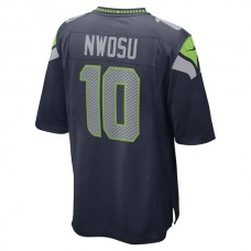 S.Seahawks #10 Uchenna Nwosu College Navy Game Player Jersey Stitched American Football Jerseys