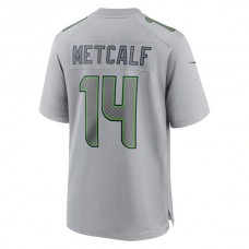 S.Seahawks #14 DK Metcalf Gray Atmosphere Fashion Game Jersey Stitched American Football Jerseys
