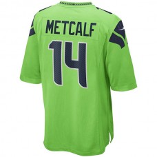 S.Seahawks #14 DK Metcalf Neon Green Game Jersey Stitched American Football Jerseys