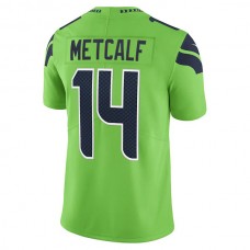S.Seahawks #14 DK Metcalf Neon Green Vapor Limited Player Jersey Stitched American Football Jerseys