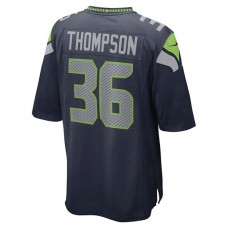 S.Seahawks #36 Darwin Thompson College Navy Game Player Jersey Stitched American Football Jerseys