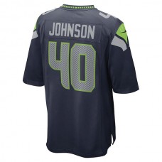 S.Seahawks #40 Darryl Johnson College Navy Game Player Jersey Stitched American Football Jerseys