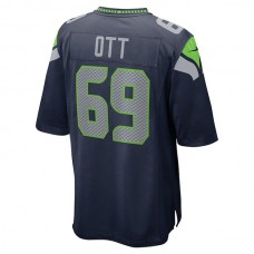 S.Seahawks #69 Tyler Ott College Navy Game Jersey Stitched American Football Jerseys