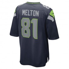 S.Seahawks #81 Bo Melton College Navy Game Player Jersey Stitched American Football Jerseys