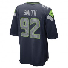 S.Seahawks #92 Tyreke Smith College Navy Game Player Jersey Stitched American Football Jerseys