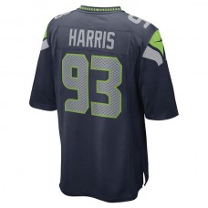 S.Seahawks #93 Shelby Harris College Navy Game Player Jersey Stitched American Football Jerseys