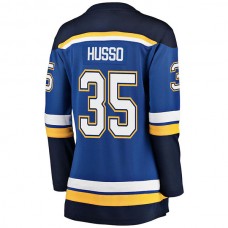 St.L.Blues #35 Ville Husso Fanatics Branded Breakaway Player Jersey Blue Stitched American Hockey Jerseys
