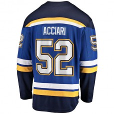 St.L.Blues #52 Noel Acciari Fanatics Branded Home Breakaway Player Jersey Blue Stitched American Hockey Jerseys