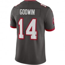 TB.Buccaneers #14 Chris Godwin Pewter Alternate Vapor Limited Jersey Stitched American Football Jerseys