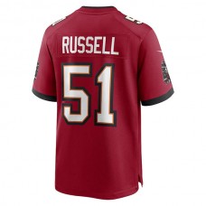 TB.Buccaneers #51 J.J. Russell Red Game Player Jersey Stitched American Football Jerseys