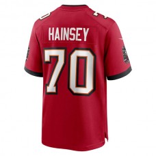 TB.Buccaneers #70 Robert Hainsey Red Game Jersey Stitched American Football Jerseys