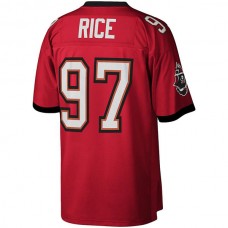 TB.Buccaneers #97 Simeon Rice Mitchell & Ness Red Legacy Replica Jersey Stitched American Football Jerseys