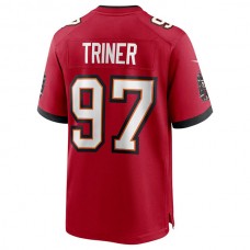 TB.Buccaneers #97 Zach Triner Red Game Jersey Stitched American Football Jerseys