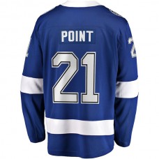 TB.Lightning #21 Brayden Point Fanatics Branded Home Premier Breakaway Player Jersey Blue Stitched American Hockey Jerseys