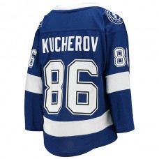 TB.Lightning #86 Nikita Kucherov Home Replica Player Jersey Blue Stitched American Hockey Jerseys