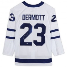 T.Maple Leafs #23 Travis Dermott Fanatics Authentic Autographed White Stitched American Hockey Jerseys