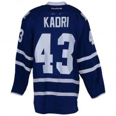 T.Maple Leafs #43 Nazem Kadri Fanatics Authentic Game-Used from the 2015-16 Season Blue Stitched American Hockey Jerseys