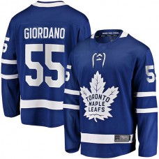T.Maple Leafs #55 Mark Giordano Fanatics Branded Home Breakaway Player Jersey Blue Stitched American Hockey Jerseys