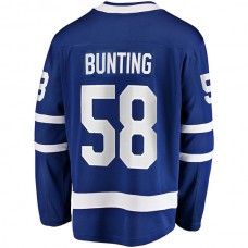 T.Maple Leafs #58 Michael Bunting Fanatics Branded Home Breakaway Player Jersey Blue Stitched American Hockey Jerseys