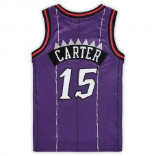 T.Raptors #15 Vince Carter Mitchell & Ness Preschool 1998-1999 Hardwood Classics Throwback Team Jersey Purple Stitched American Basketball Jersey