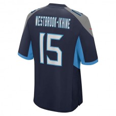 T.Titans #15 Nick Westbrook-Ikhine Navy Game Player Jersey Stitched American Football Jerseys