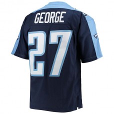 T.Titans #27 Eddie George Mitchell & Ness Navy 1999 Legacy Replica Jersey Stitched American Football Jerseys