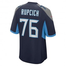 T.Titans #76 Andrew Rupcich Navy Game Player Jersey Stitched American Football Jerseys